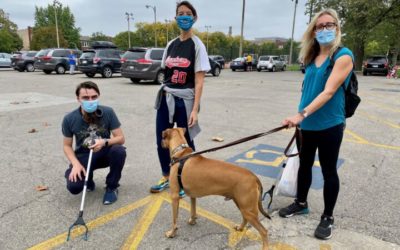 Lindsey Helps Out in Annual Portage Park Cleanup