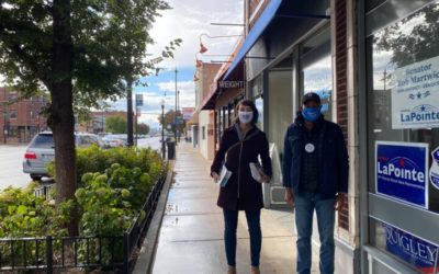 Lindsey Walks with Colleagues Across Chicagoland